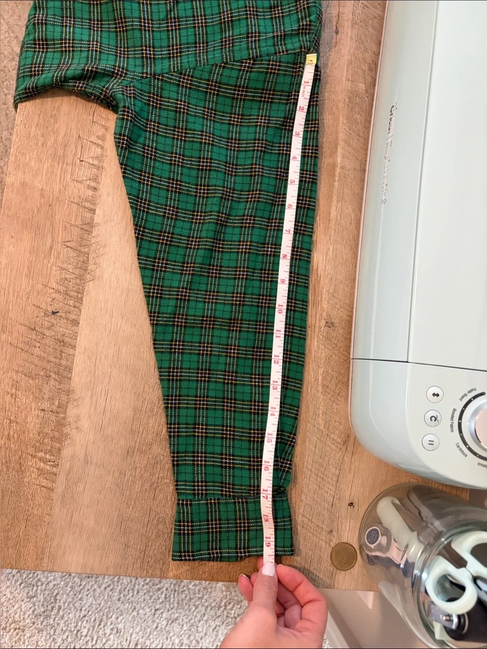 Vintage Ralph Lauren Boys Medium Green Plaid Button Down Shirt 100% Cotton